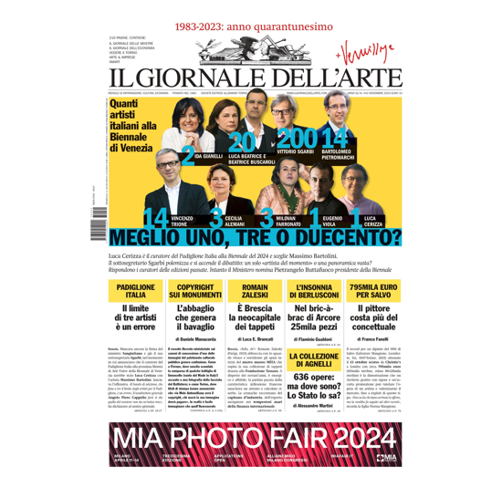 Immagine di Novembre 2023 n.444 IL GIORNALE DELL'ARTE