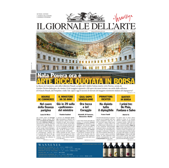 Immagine di Ottobre 2024 n.454 IL GIORNALE DELL'ARTE