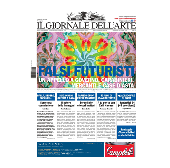 Immagine di Ottobre 2025 n.465 IL GIORNALE DELL'ARTE